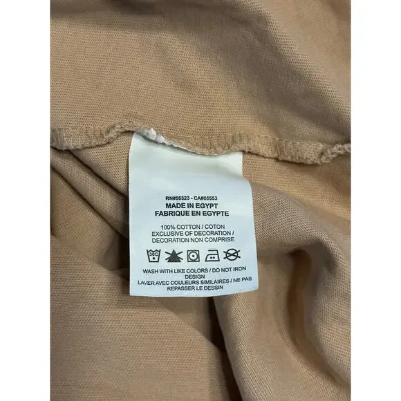 Nike Sportswear Essential Boxy T-Shirt TAN Medium - Picture 5 of 5